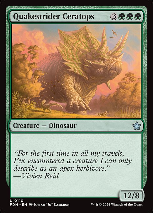 Quakestrider Ceratops (Foundations)