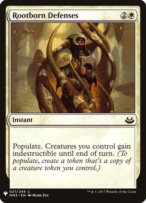 Rootborn Defenses (The List)