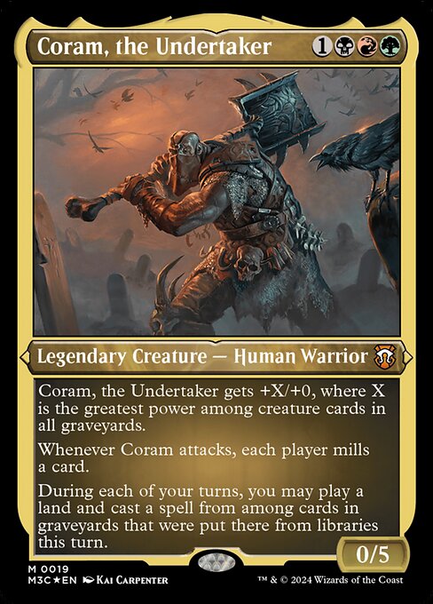 Coram, the Undertaker (Modern Horizons 3 Commander)