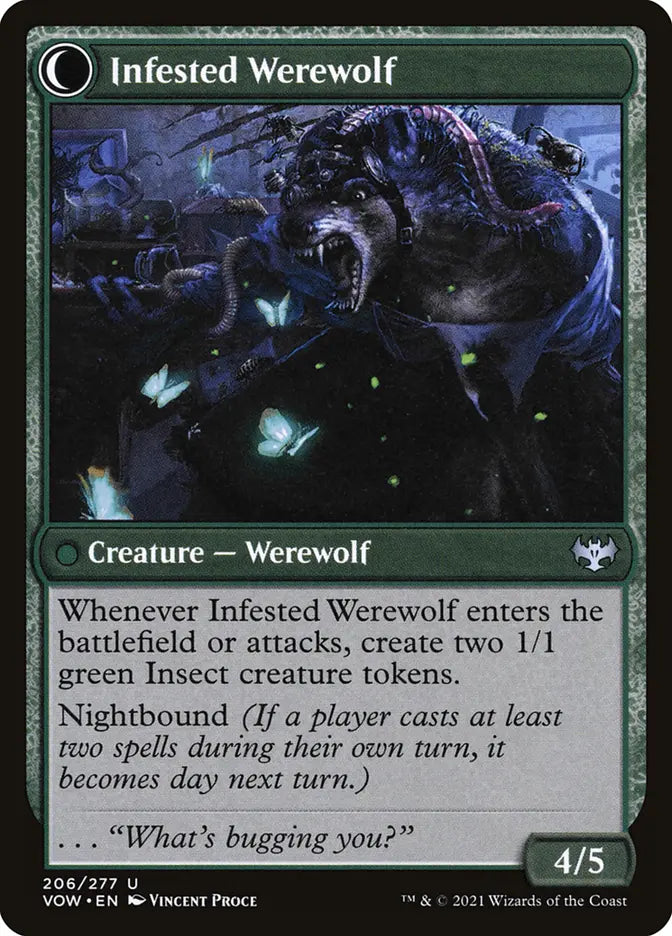 Infestation Expert // Infested Werewolf (Innistrad: Crimson Vow)