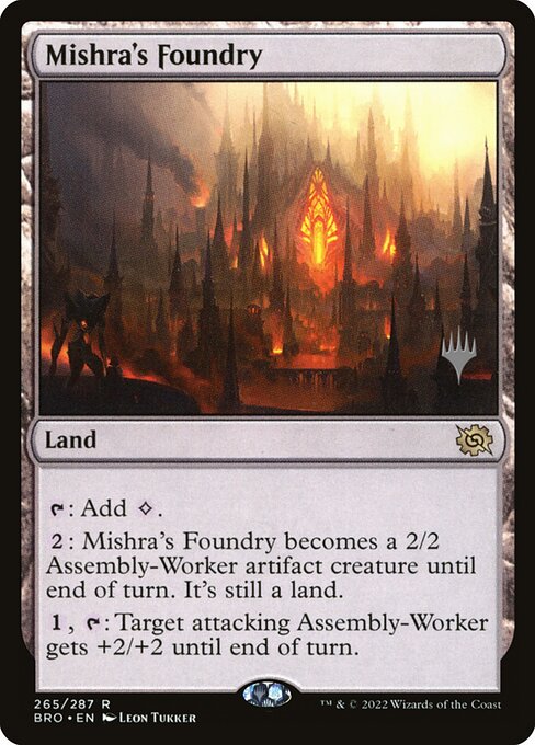 Mishra's Foundry (The Brothers' War Promos)