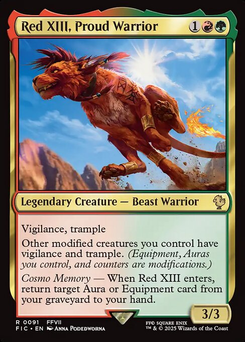 Red XIII, Proud Warrior (Final Fantasy Commander)