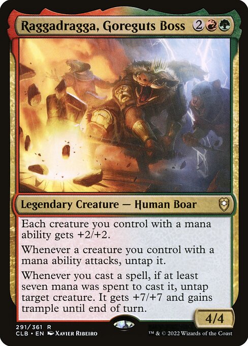 Raggadragga, Goreguts Boss (Commander Legends: Battle for Baldur's Gate)