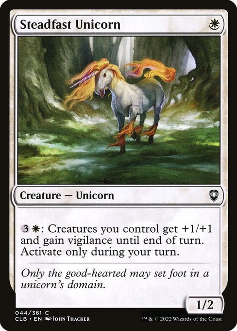 Steadfast Unicorn (Commander Legends: Battle for Baldur's Gate)