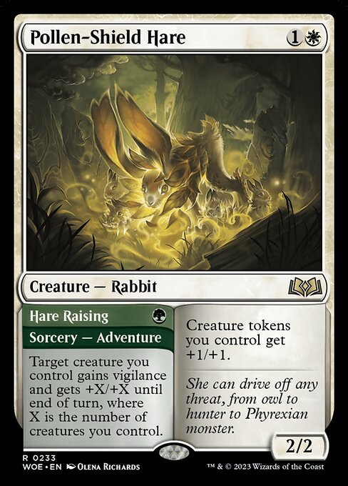 Pollen-Shield Hare // Hare Raising (Wilds of Eldraine)
