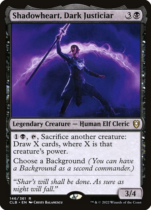 Shadowheart, Dark Justiciar (Commander Legends: Battle for Baldur's Gate)