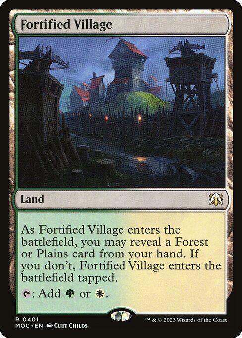Fortified Village (March of the Machine Commander)