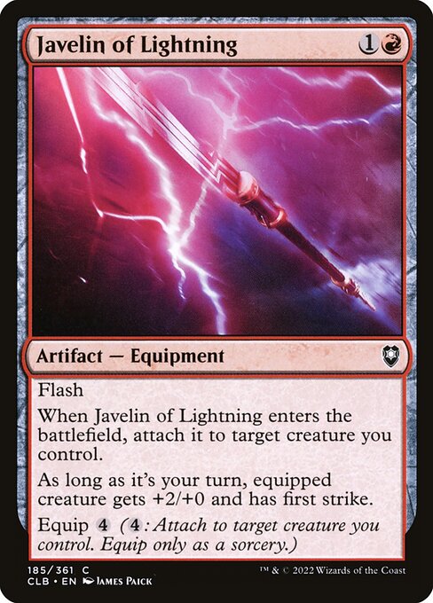 Javelin of Lightning (Commander Legends: Battle for Baldur's Gate)