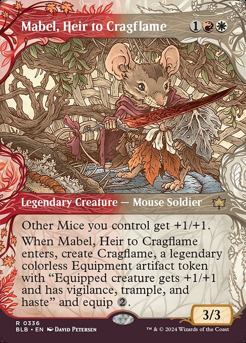 Mabel, Heir to Cragflame (Bloomburrow)