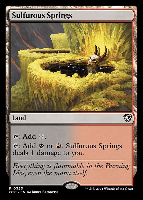Sulfurous Springs (Outlaws of Thunder Junction Commander)