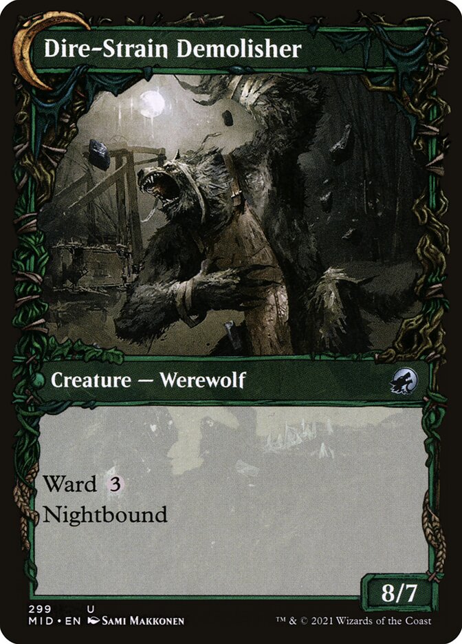 Burly Breaker // Dire-Strain Demolisher (Innistrad: Midnight Hunt)