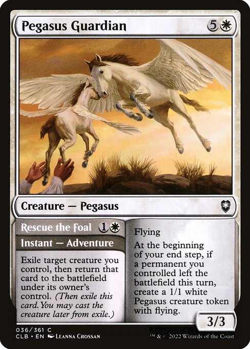 Pegasus Guardian // Rescue the Foal (Commander Legends: Battle for Baldur's Gate)