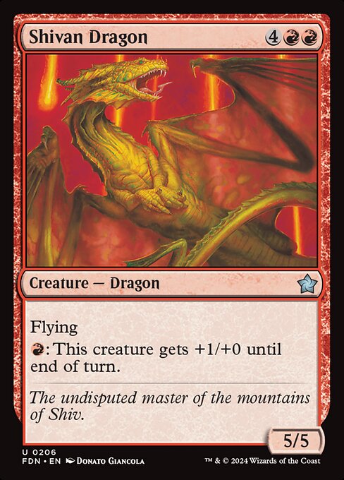 Shivan Dragon (Foundations)