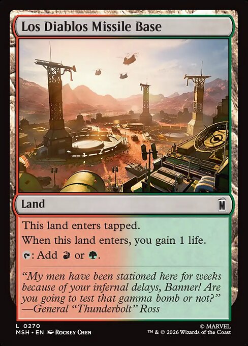 Los Diablos Missile Base (Marvel Super Heroes)
