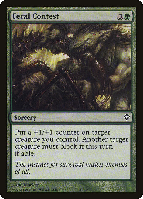 Feral Contest (Worldwake)