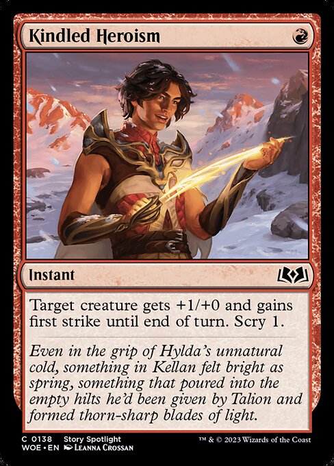 Kindled Heroism (Wilds of Eldraine)