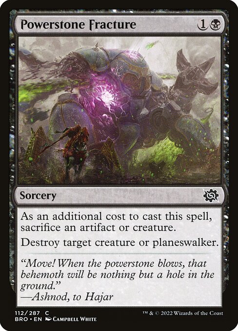 Powerstone Fracture (The Brothers' War)