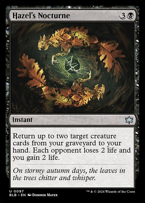 Hazel's Nocturne (Bloomburrow)
