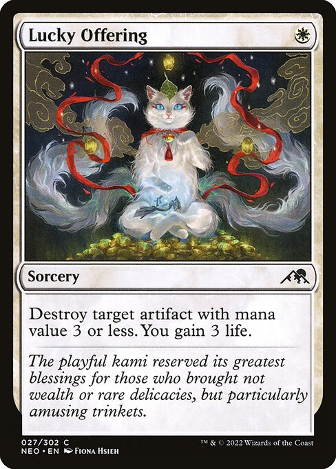 Lucky Offering (Kamigawa: Neon Dynasty)