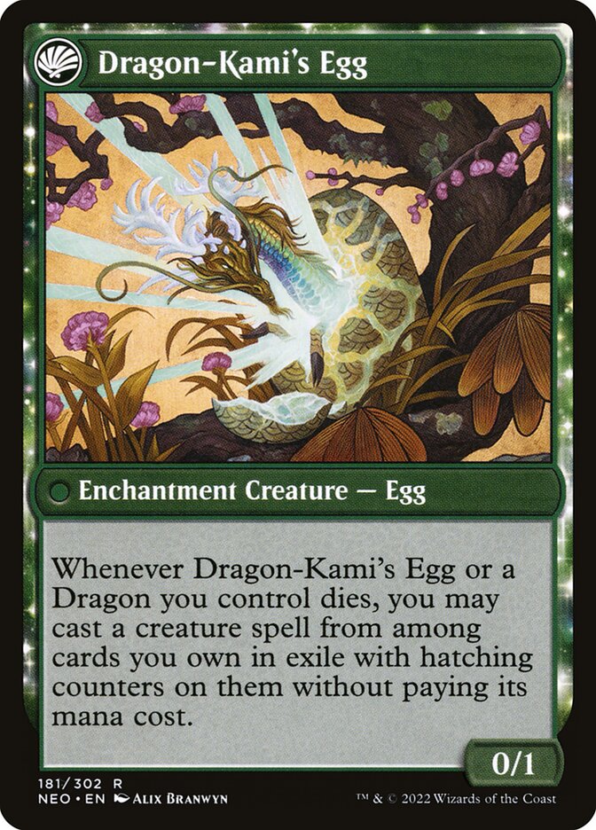 The Dragon-Kami Reborn // Dragon-Kami's Egg (Kamigawa: Neon Dynasty)