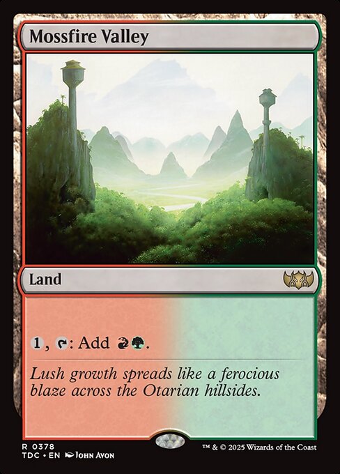 Mossfire Valley (Tarkir: Dragonstorm Commander)