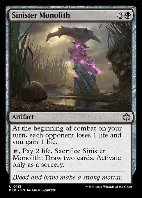 Sinister Monolith (Bloomburrow)