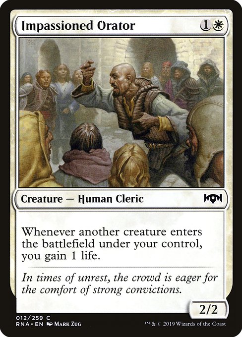 Impassioned Orator (Ravnica Allegiance)
