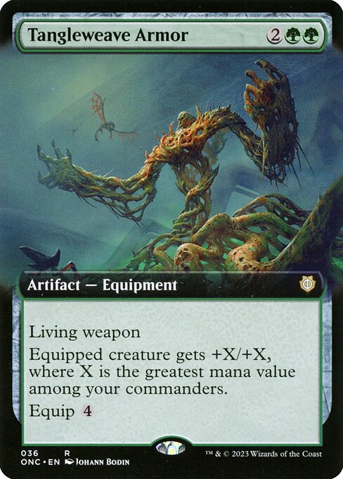 Tangleweave Armor (Phyrexia: All Will Be One Commander)