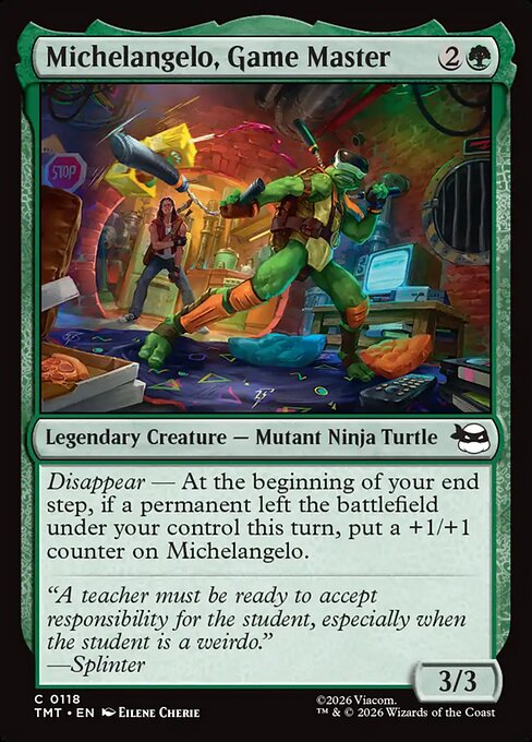 Michelangelo, Game Master (Teenage Mutant Ninja Turtles)