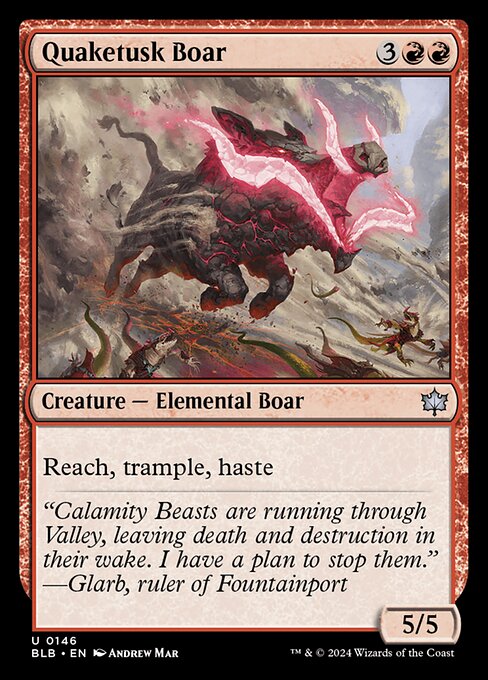 Quaketusk Boar (Bloomburrow)