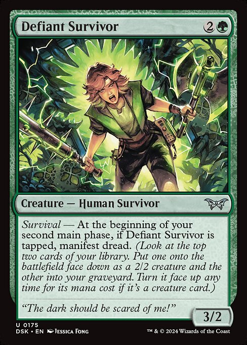 Defiant Survivor (Duskmourn: House of Horror)