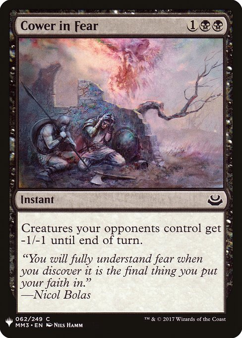 Cower in Fear (The List)