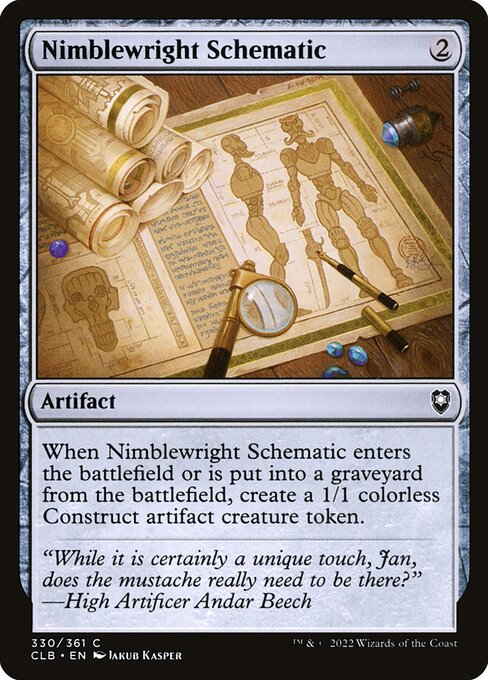 Nimblewright Schematic (Commander Legends: Battle for Baldur's Gate)