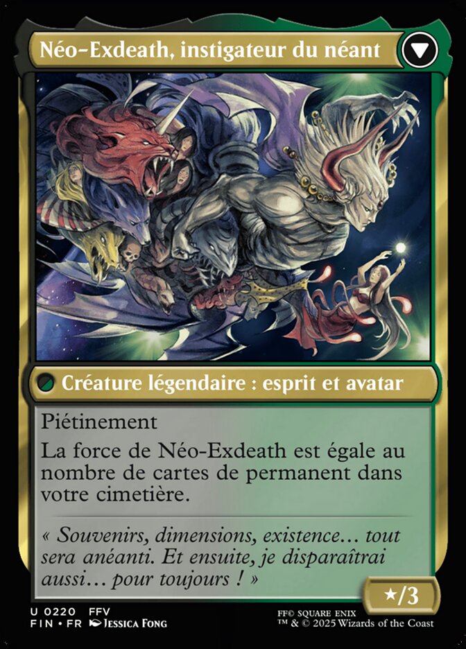Exdeath, Void Warlock // Neo Exdeath, Dimension's End (Final Fantasy) French