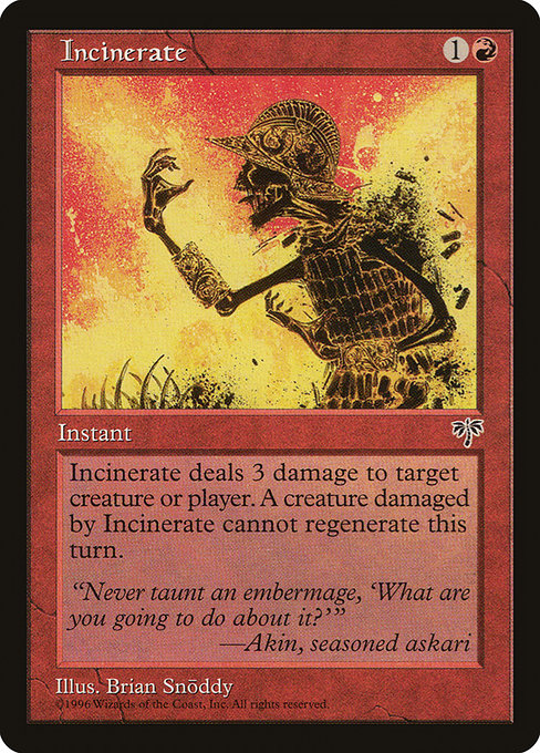 Incinerate (Mirage)