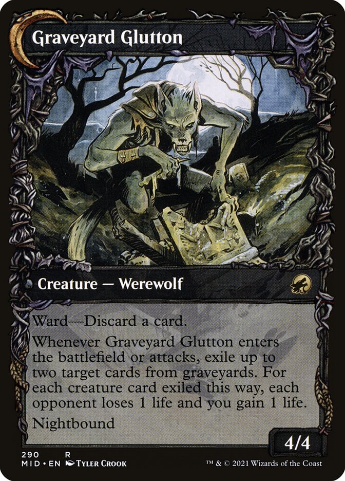 Graveyard Trespasser // Graveyard Glutton (Innistrad: Midnight Hunt)