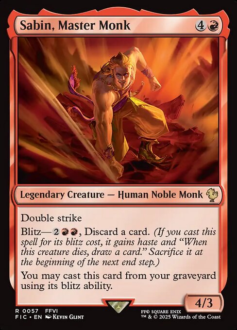 Sabin, Master Monk (Final Fantasy Commander)