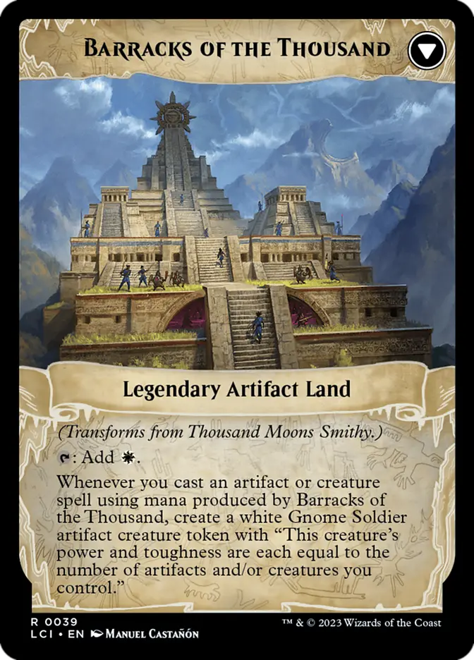 Thousand Moons Smithy // Barracks of the Thousand (The Lost Caverns of Ixalan)