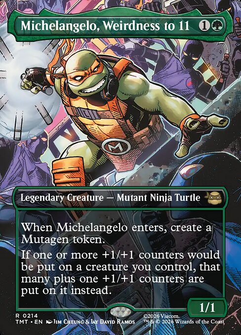 Michelangelo, Weirdness to 11 (Teenage Mutant Ninja Turtles)