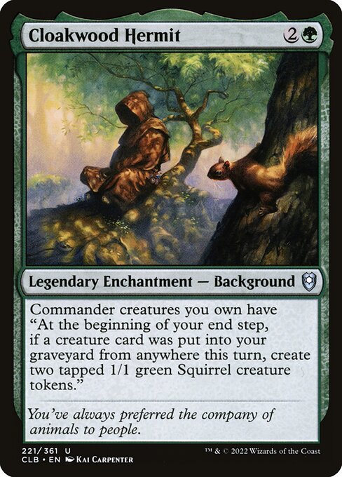 Cloakwood Hermit (Commander Legends: Battle for Baldur's Gate)