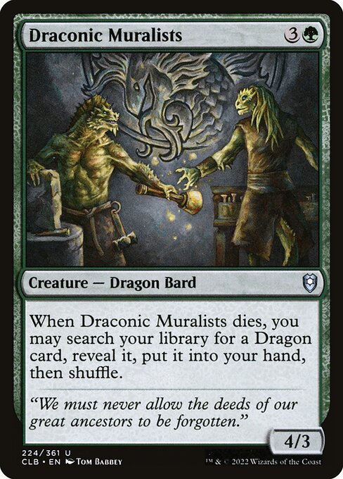 Draconic Muralists (Commander Legends: Battle for Baldur's Gate)