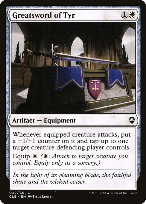 Greatsword of Tyr (Commander Legends: Battle for Baldur's Gate)