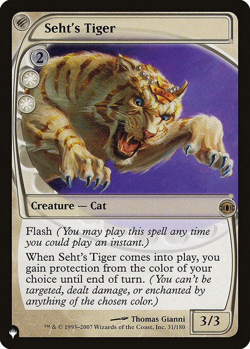Seht's Tiger (The List)