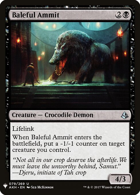 Baleful Ammit (The List)