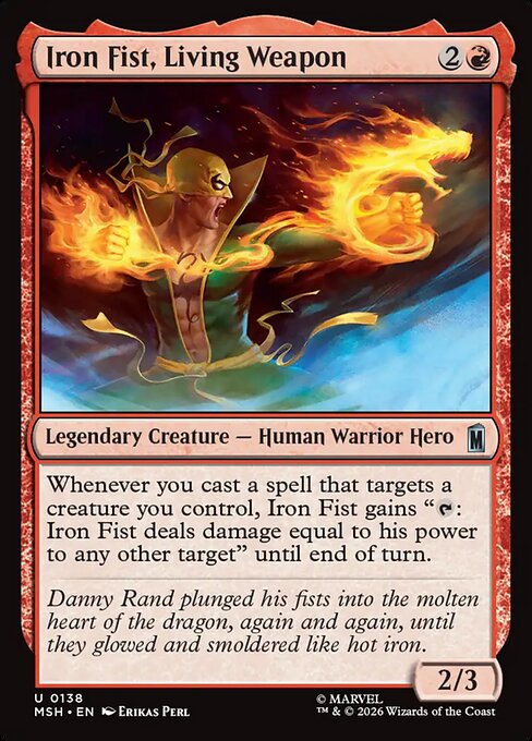 Iron Fist, Living Weapon (Marvel Super Heroes)