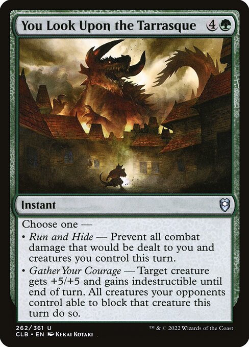 You Look Upon the Tarrasque (Commander Legends: Battle for Baldur's Gate)