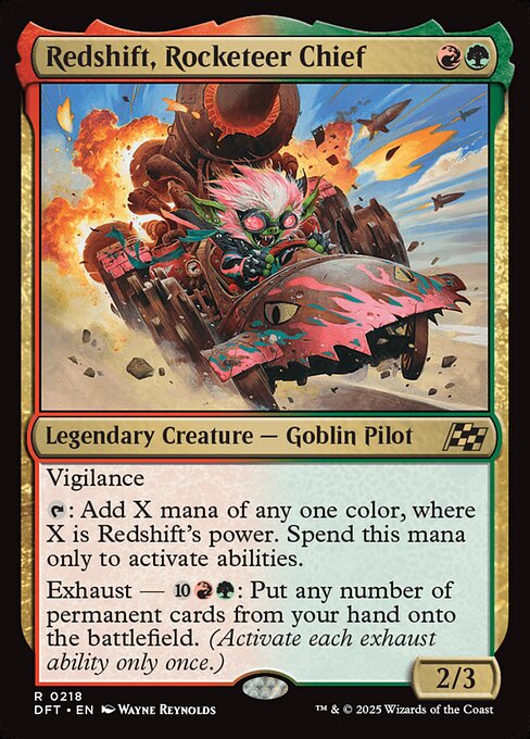 Redshift, Rocketeer Chief (Aetherdrift)