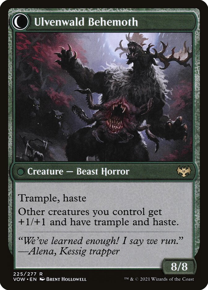 Ulvenwald Oddity // Ulvenwald Behemoth (Innistrad: Crimson Vow)