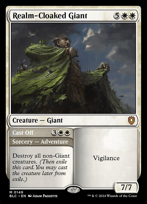 Realm-Cloaked Giant // Cast Off (Bloomburrow Commander)