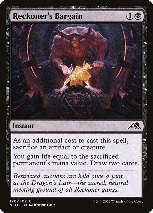 Reckoner's Bargain (Kamigawa: Neon Dynasty)